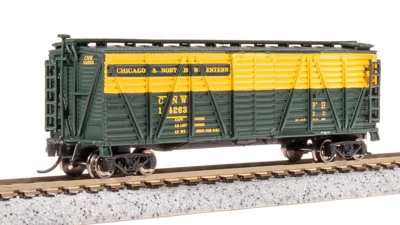 BLI 8452 40' Wood Stock Car, CNW 14263, Cattle Sounds, N