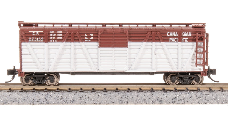 BLI 8453 40' Wood Stock Car, CP 273155, Cattle Sounds, N