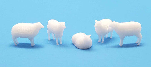 All Scale Miniatures 1600963 Sheep(5-pack)