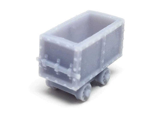 All Scale Miniatures N 1601970 Mining Cart, Unpainted 3D Printed Part