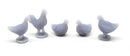 All Scale Miniatures HO 870999 Chickens (5)