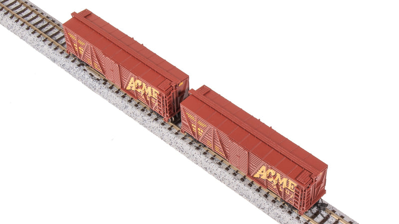 BLI 8487 40' Wood Stock Car, Acme Glue Factory, No Sound, 2-pack, N