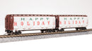 BLI 8489 40' Wood Stock Car, Holiday Season Stock Car, "Happy Holidays", No Sound, 2-pack, N