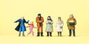 Preiser HO 14037 Passers-By In Winter Clothing (6)