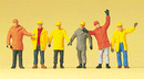 Preiser HO 14034 Working People, Wearing Protective Clothing (6)