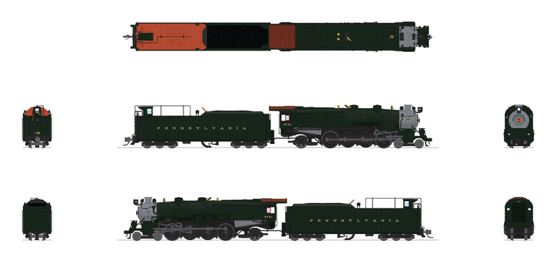 PREORDER Broadway Limited Imports N 8512 Class M1a 4-8-2 Mountain Paragon4, Pennsylvania Railroad