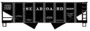 Accurail HO 2439 USRA Early 55-Ton 2-Bay Hopper Kit, Seaboard Air Line