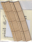 Blair Line HO 129 Laser-Cut Curved 2-Lane Wood Grade Crossing (2), 30" Radius