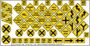 Blair Line HO 106 Highway Signs, Warning