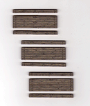 Blair Line HO 114 1-Lane Wood Grade Crossing Kit, 1-3/4" 4.4cm