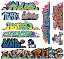 Blair Line N 1259 Mega Set Modern "Tagger" Graffiti Decals,