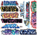 Blair Line HO 2262 Mega Set Modern Tagger Graffiti Decals,