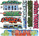 Blair Line HO 2260 Graffiti Decals Mega Set, Set