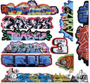 Blair Line HO 2263 Mega Set Modern Tagger Graffiti Decals,