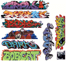 Blair Line HO 2258 Graffiti Decals Mega Set, Set