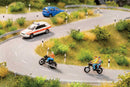 Noch Gmbh & Co 12844 Motorcycle Riders w/Sound Module, Speaker & Figures -- 2 Bikes, 3 Riders, HO