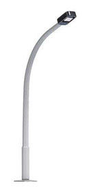 Busch 4115 Street Lamp with Curved Concrete Mast, Rectangular Lamp, Yellow