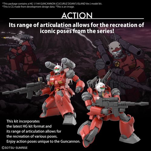 Mobile Suit Gundam: Cucuruz Doan's Island Guncannon High Grade 1:144 Scale Model Kit 2652260