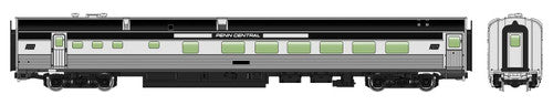 Walthers HO 910-30172 85' Budd Diner, Penn Central