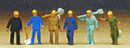 Preiser N 9096 Railroad Personnel, Track Maintenance Workers