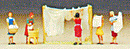 Preiser N 9050 Working People, Women Hanging Wash (5)
