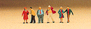 Preiser N 9021 Passengers, Walking