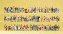 Preiser HO 13002 Pedestrians, Bulk Set, On Streets & Squares