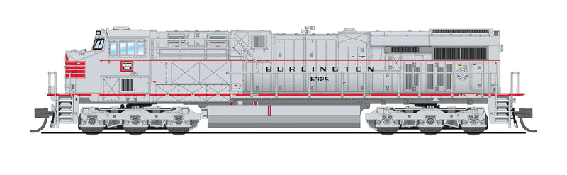 BLI 8625 GE ES44AC, CBQ 6325, Aluminum/Red Fantasy Paint, Paragon4 Sound/DC/DCC, N