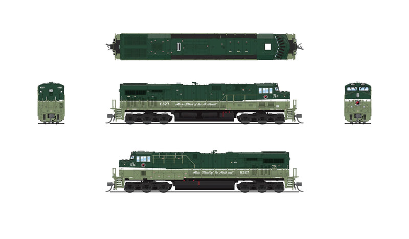 PREORDER BLI 8626 GE ES44AC, NP 6327, Loewy NCL Fantasy Paint, Paragon4 Sound/DC/DCC, N