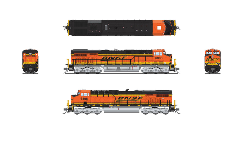 BLI 8629 GE ES44AC, BNSF 6329, Swoosh Scheme, No-Sound / DCC-Ready, N