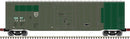 Atlas 50005459 NSC 5277 50' Plug-Door Boxcar - Ready to Run -- Quebec Gatineau 75130 (green, white), N Scale