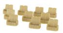 Palace Car Co. HO 5001-100 Passenger Car Seating, Streamliner Individual Coach Seats (100)