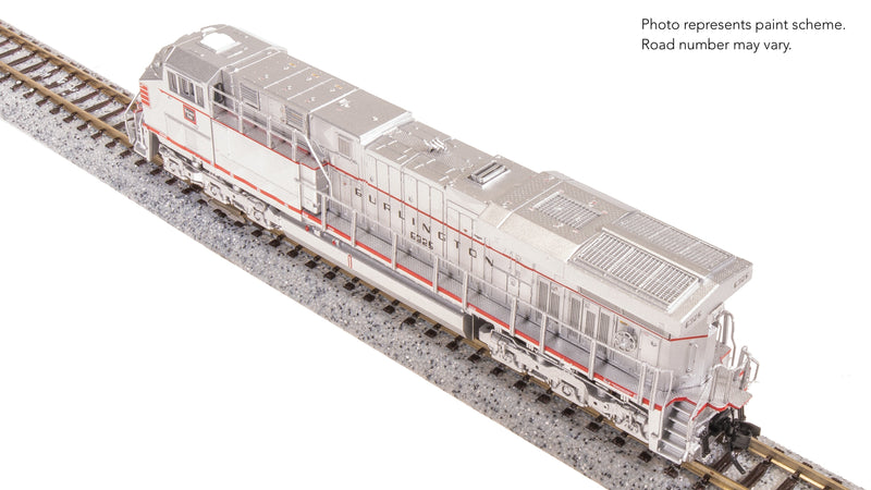 BLI 8643 GE ES44AC, CBQ 6325, Aluminum/Red Fantasy Paint, No-Sound / DCC-Ready, N