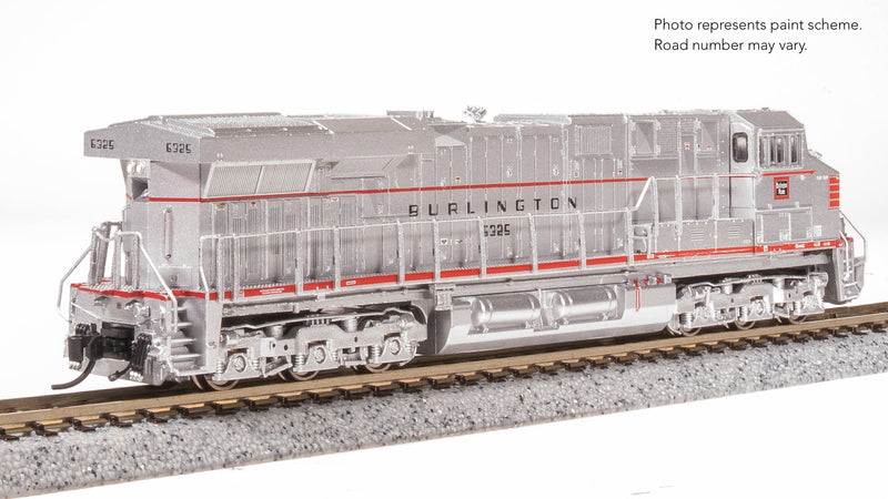 BLI 8643 GE ES44AC, CBQ 6325, Aluminum/Red Fantasy Paint, No-Sound / DCC-Ready, N