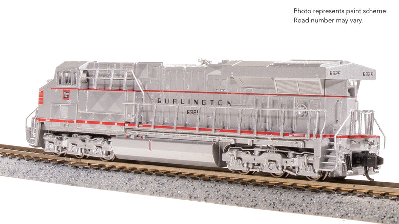BLI 8643 GE ES44AC, CBQ 6325, Aluminum/Red Fantasy Paint, No-Sound / DCC-Ready, N
