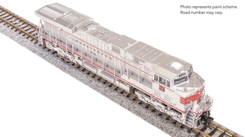 BLI 8643 GE ES44AC, CBQ 6325, Aluminum/Red Fantasy Paint, No-Sound / DCC-Ready, N