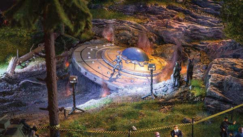 Noch HO 60765 UFO Crash Scene with Alien Hard-Foam & 3D Print Kit, 22.5 x 15 x 6.5 cm
