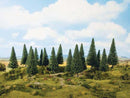 Noch 24641 Fir Trees, 3-15/16 x 5-1/2" (16)