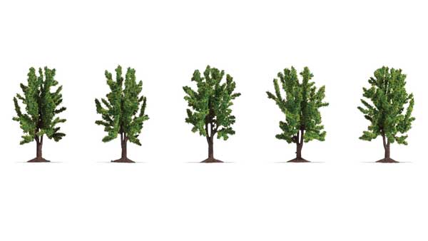 Noch Gmbh & Co 25620 Deciduous Trees - Classic -- 3-1/8" 8cm Tall pkg(5), All Scales