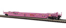 Atlas 3003033  53' Rebuilt Well Car - 3-Rail - Ready to Run - Premier -- TTX DTTX 475412 (pink, Breast Cancer Awareness), O Scale