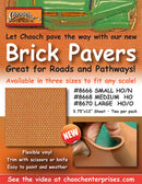 Chooch HO/O 8670 Flexible Brick Pavers, Large (2)