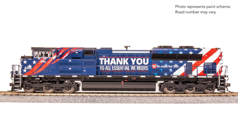 BLI 8673 EMD SD70ACe, MRL 4404, Essential Workers, Paragon4 Sound/DC/DCC, w/ Smoke, HO