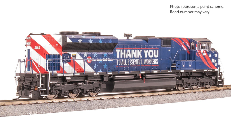 BLI 8673 EMD SD70ACe, MRL 4404, Essential Workers, Paragon4 Sound/DC/DCC, w/ Smoke, HO