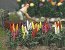 Busch HO 1218 Garden Lupins (16), Assorted Colors