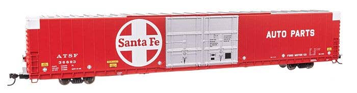 Walthers Proto HO 102111 86' Pullman-Standard Double-Door Hi-Cube Boxcar, Atchison Topeka & Santa Fe