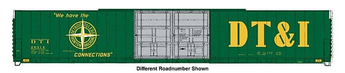 Walthers Proto HO 102117 86' Pullman-Standard Double-Door Hi-Cube Boxcar, Detroit Toledo & Ironton