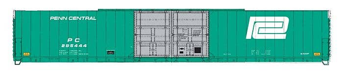 Walthers Proto HO 102124 86' Pullman-Standard Double-Door Hi-Cube Boxcar, Penn Central