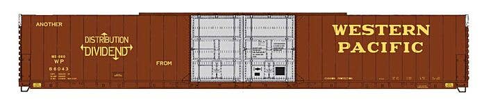 Walthers Proto HO 102130 86' Pullman-Standard Double-Door Hi-Cube Boxcar, Western Pacific