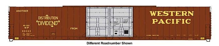 Walthers Proto HO 102131 86' Pullman-Standard Double-Door Hi-Cube Boxcar, Western Pacific