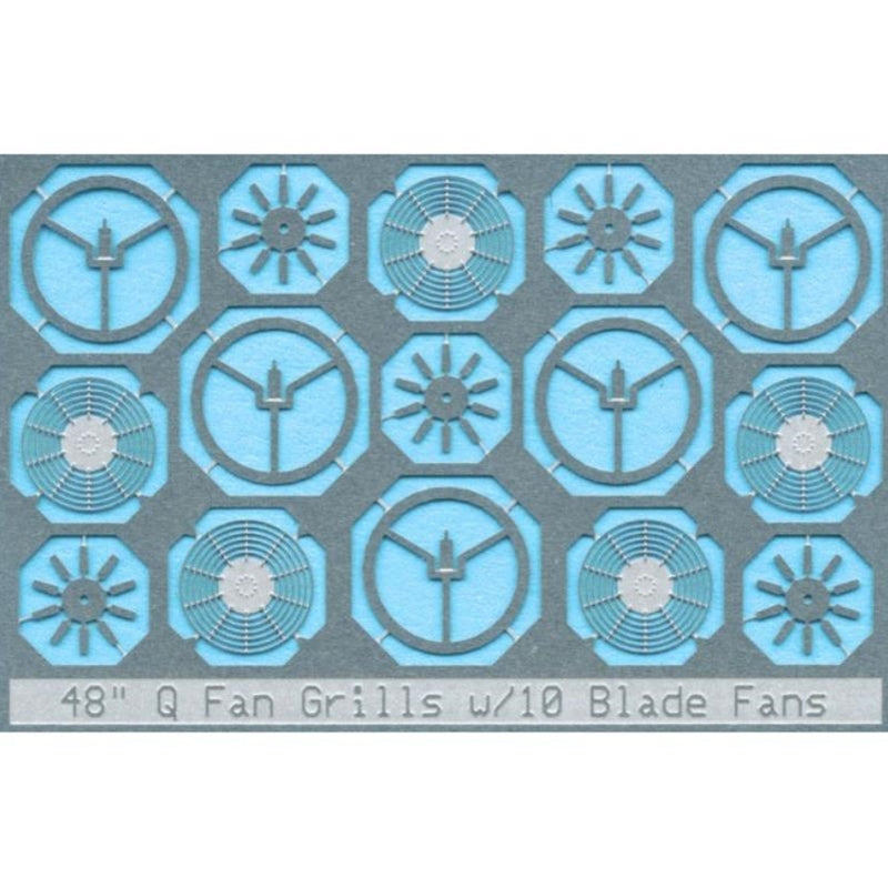 PREORDER Atlas BLMA86 48" Q Fan Grille -- 10 Blade pkg(5), N